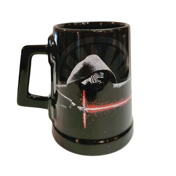 Star Wars Kylo Ren Mug The Force Awakens Black 16 oz Coffee Tea Collectable - Picture 1 of 8